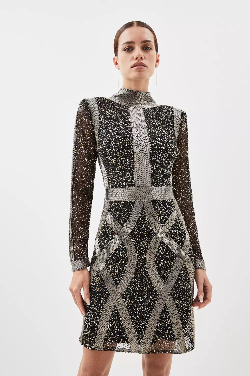 Karen millen outlet embellished dress